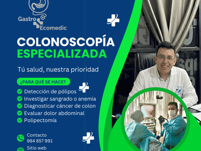 Colonoscopia especializada con sedación en Cusco realizada por gastroenterólogo en centro médico digestivo GastroEcomedic.